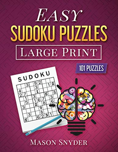 Easy Sudoku Puzzles Large Print 101 Puzzles