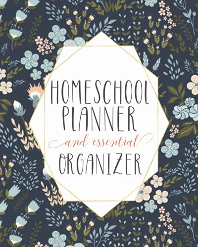 Mega Homeschool Planner and Organizer 'Navy Blossom'