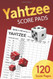 Yahtzee Score Pads: Small 6 x 9