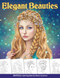 Elegant Beauties Grayscale coloring book