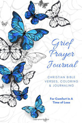 Grief Prayer Journal Christian Bible Verses Coloring & Journaling