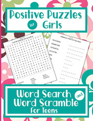 Positive Puzzles For Girls - Word Search And Word Scramble For Teens