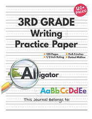 Writing Practice Paper with Dotted Lines for 3rd Grade