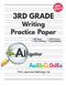 Writing Practice Paper with Dotted Lines for 3rd Grade
