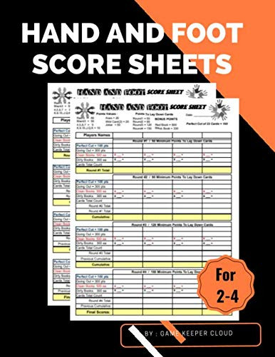 Hand And Foot Score Sheets by Game Keeper Cloud