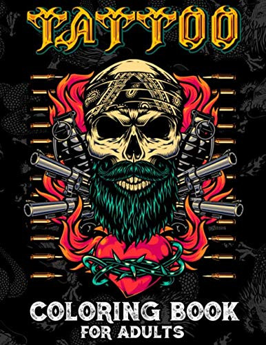 Tattoo Coloring Book for Adults
