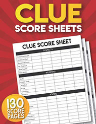 Clue Score Sheets: 130 Large Score Sheets for Scorekeeping | Clue