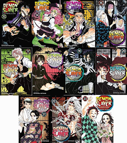 Demon Slayer: Kimetsu no Yaiba volume 13-23 Books Collection Set by