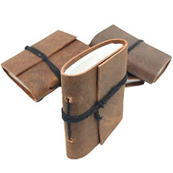 TUZECH Handmade Leather Bound Book of Shadows Mini Scrapbook Notebook
