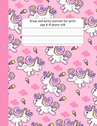 Draw and write journal for girls age 4-8 years old