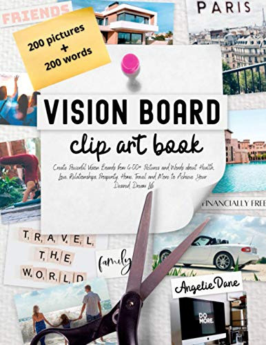 Vision Board Clip Art Book by Angelie Dane
