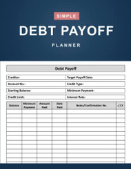 Debt Payoff Planner: Simple Debt Payoff Tracker: That Helps You