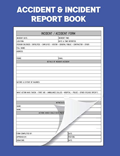 Accident & Incident Report Book