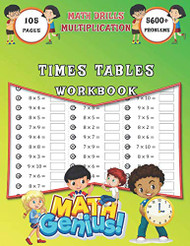 Times Tables Workbook Math Drills