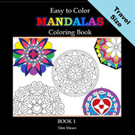 Easy to Color Mandalas Travel Size Coloring Book
