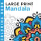 Large Print Coloring Book | Mandala