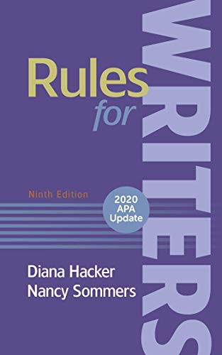 With 2020 APA Update Rules for Writer by Diana Hacker