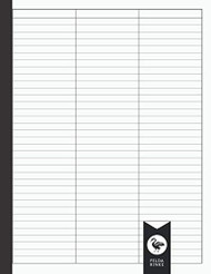 3 Column Notebook: Medium Ruled | 8.5" x 11" | 110 Pages - 55 Sheets