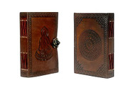 Leather Journal Writing Notebook Blank Buddha Sketchbook Bound Daily