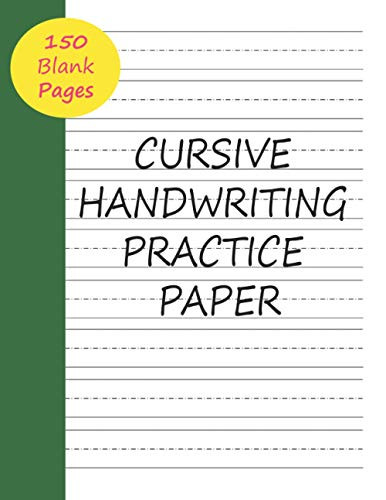 Cursive Handwriting Practice Paper