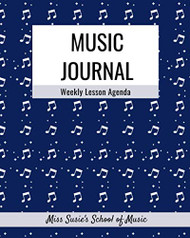 Music Journal: Weekly Practice and Lesson Planner