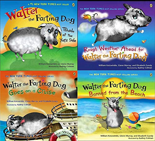Walter the Farting Dog Gift Set ( Set of 4 Books )