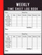 WEEKLY TIME SHEET LOG BOOK