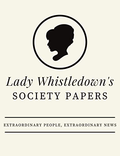Lady Whistledown's Society Papers 8.5 x 11 Notebook Journal Diary