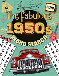 fabulous 1950s Word Search Large Print for all ages