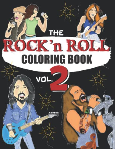 ROCK N ROLL COLORING BOOK - volume 2