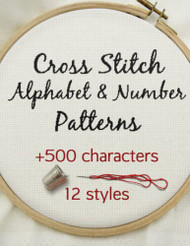 Cross Stitch Alphabet & Number Patterns