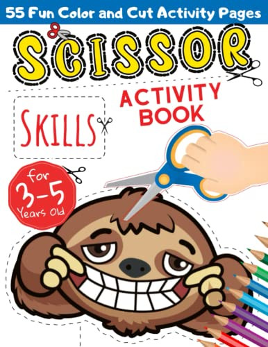 Scissor Skills Activity Book for 3-5 Years Old