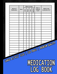 Medication Log Book: Daily Medication Tracker Journal / Simple Pill