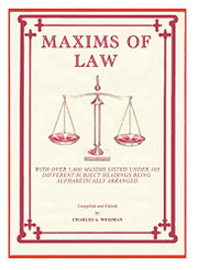 Maxims of Law: - An English Version