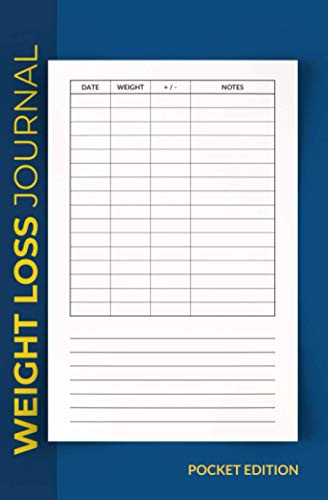 Weight Loss Journal: Pocket Sized Daily Weight Loss Planner Tracker