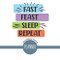 Fast Feast Sleep Repeat Intermittent Fasting Planner