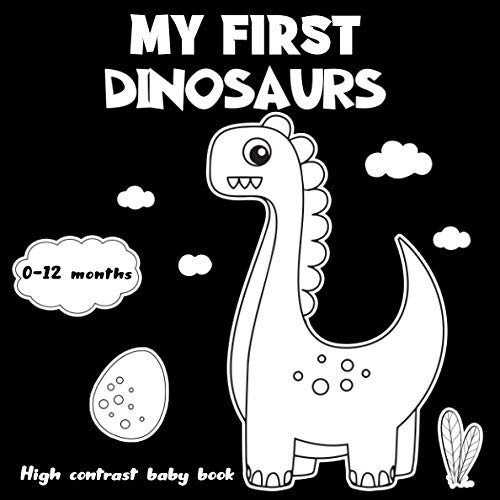 My First Dinosaurs: High Contrast Baby Book: Amazing Black And White
