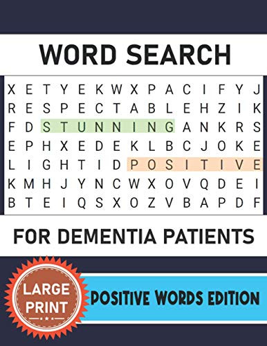 Word Search For Dementia Patients - Positive Words Edition