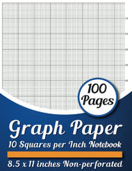 Graph Paper 10 Squares Per Inch Notebook