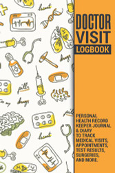 Doctor Visit Log Book | Personal Health Record Keeper Journal & Diary