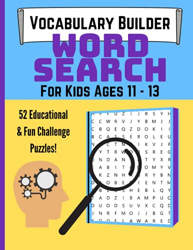 Word Search Puzzle Book for Kids 11 - 13
