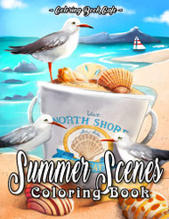 Summer Scenes Coloring Book