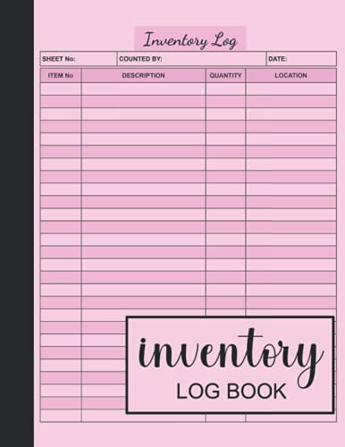 Inventory Log Book: Simple Inventory Book For Small Business Or