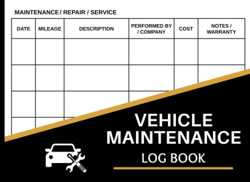 Car Maintenance Log Book