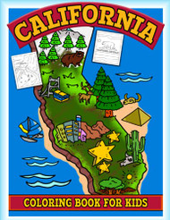California: Kids California Vacation Theme Coloring Book for Preschool