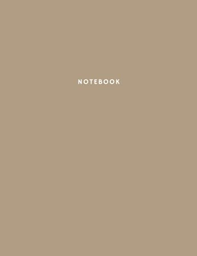 Notebook: Classic Beige Notebook: 8.5"x11" 150 Pages Notebook 150