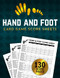 Hand and Foot Card Game Score Sheets