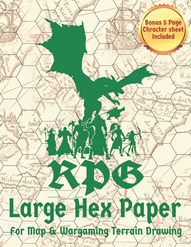 RPG Hex Paper For Map & Wargaming Terrain Drawing