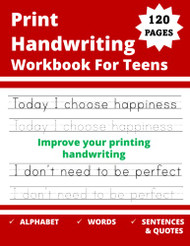 Print Handwriting Workbook For Teens