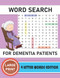 Word Search For Dementia Patients - 4 Letter Words Edition